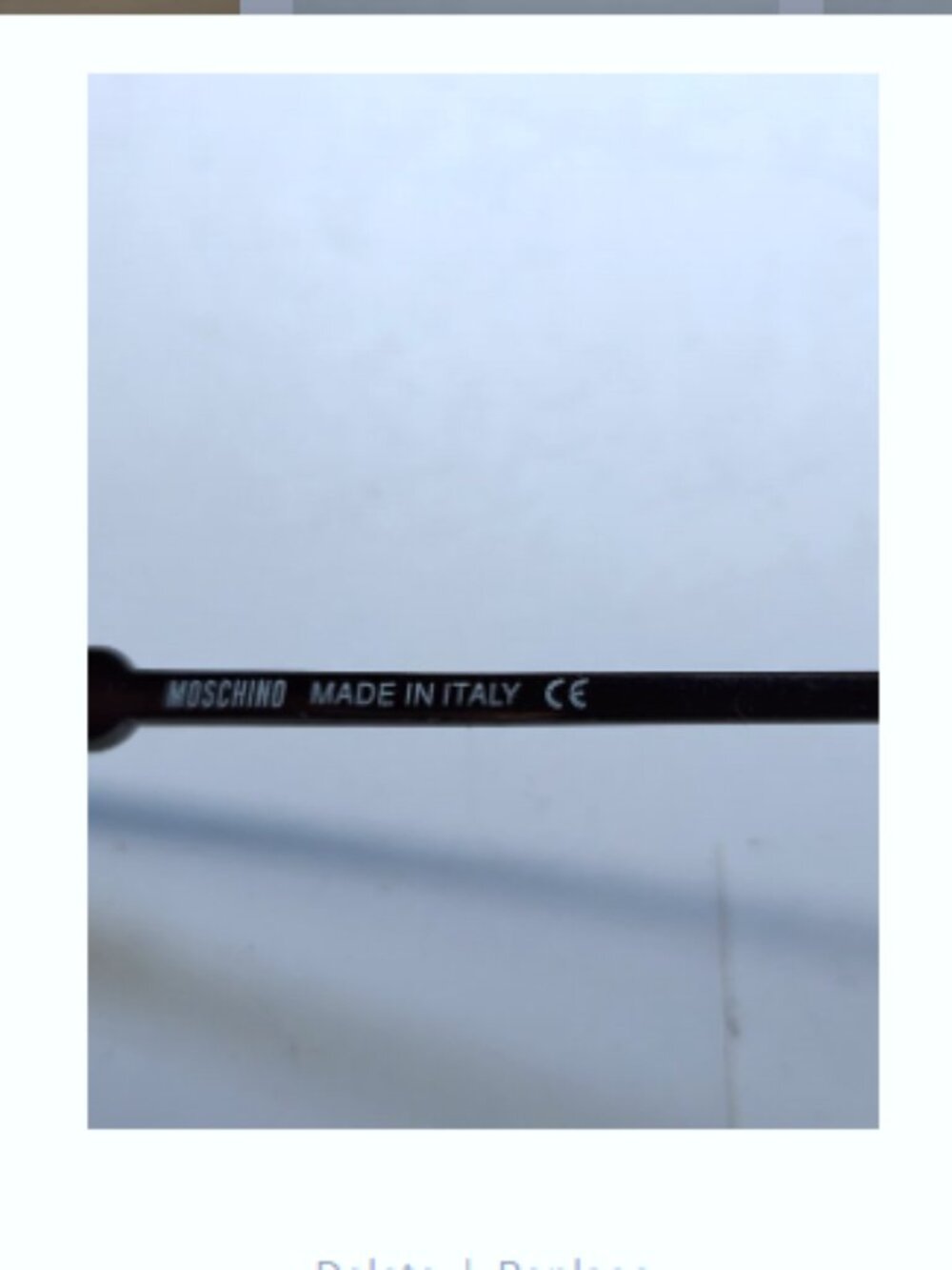 Vintage Moschino M 3539-V Tortoise Eyeglass Frame Front Only Parts Repair Salvag - Picture 9 of 10
